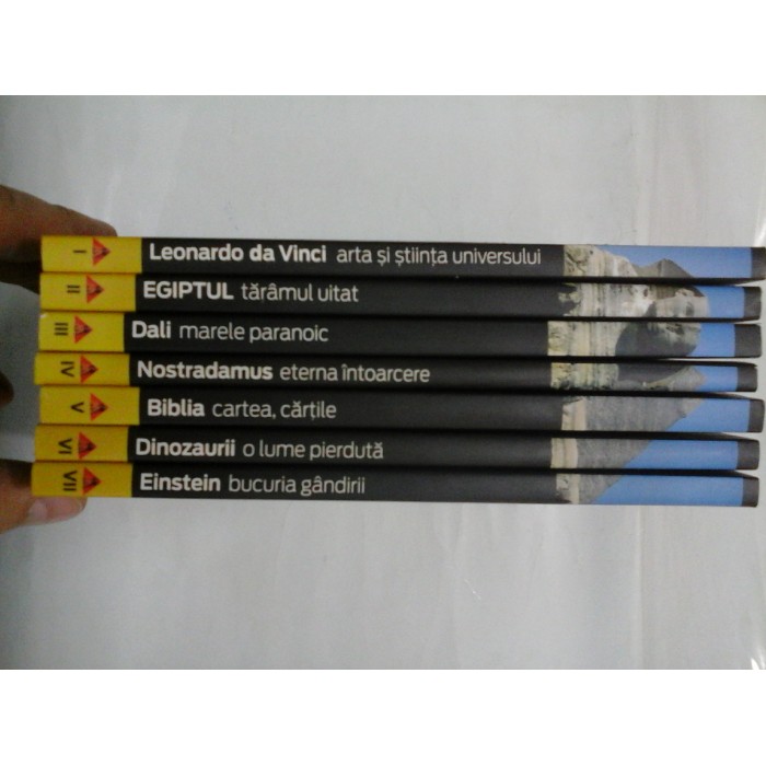 COLECTIILE COTIDIANUL - Enciclopedica - 7 Volume - DA Vinci; Egiptul; Dali...